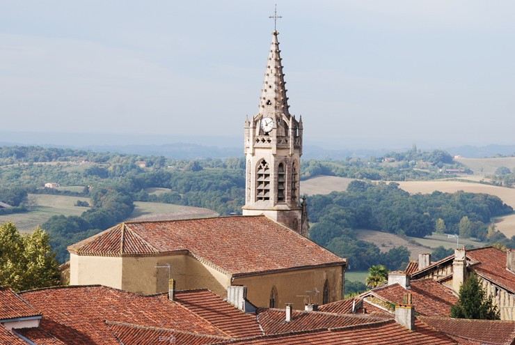 Lupiac le clocher de l'église